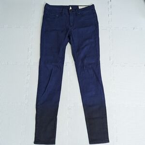 Rag & Bone Size 28 Navy Ombre Skinny Jeans